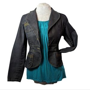 Urban Life szM fitted dark denim jacket EUC